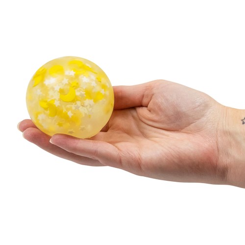 Scrunchems Moons and Starts Glow in the Dark Squish Ball thumbnail 3