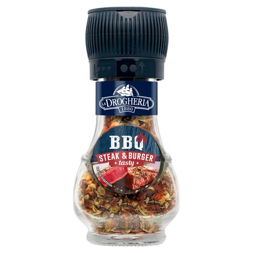 La Drogheria BBQ Steak & Burger Seasoning Mill Adjustable Grinder thumbnail 2