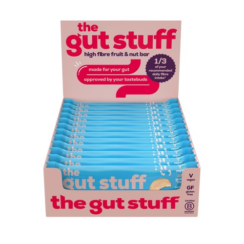 The Gut Stuff Sea Salt & Caramel High Fibre Fruit & Nut Box of Bars thumbnail 2