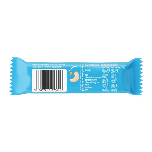 The Gut Stuff Sea Salt & Caramel High Fibre Fruit & Nut Box of Bars thumbnail 4