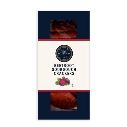 M&S Beetroot Sourdough Crackers