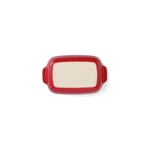 KitchenAid Empire Red Large 32cm Stoneware Rectangular Dish with Bamboo Lid thumbnail 3