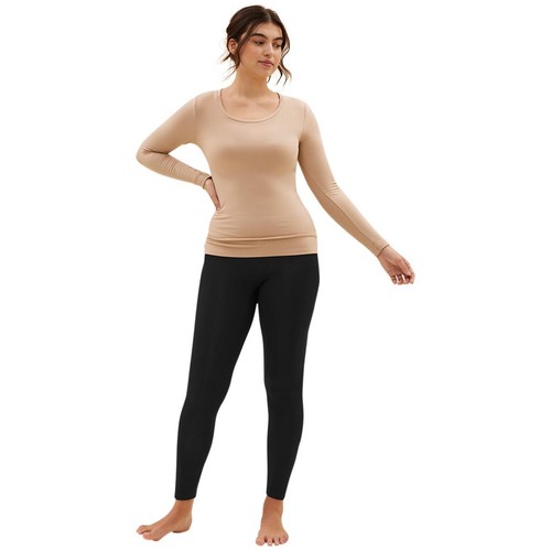 M&S Womens  Heatgen Plus Thermal Brushed Leggings ,16, Black thumbnail 3