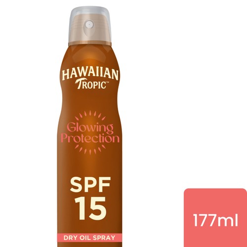 Hawaiian Tropic Protective SPF 15 Dry Oil Continuous Sunscreen Spray
