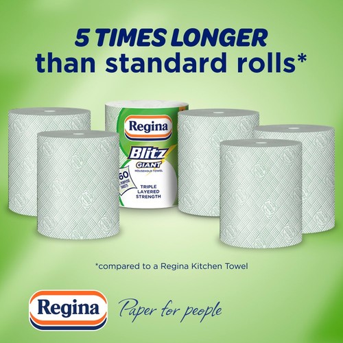 Regina Blitz Giant Kitchen Roll 260 All Purpose Sheets 1 Roll thumbnail 3