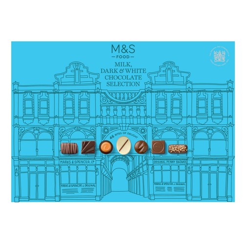 M&S Milk Dark & White Chocolate Selection