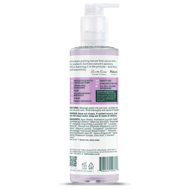 Faith In Nature Dog Care - Shampoo Lavender thumbnail 2