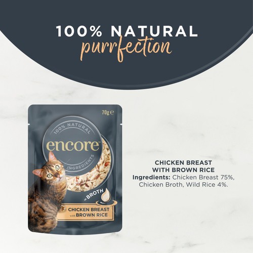 Encore Cat Pouch Chicken & Brown Rice thumbnail 3