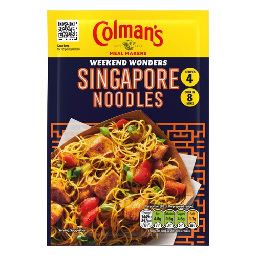 Colman's Weekend Wonders Meal Maker Recipe Mix Singapore Noodles thumbnail 2