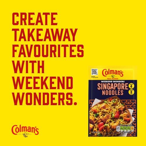 Colman's Weekend Wonders Meal Maker Recipe Mix Singapore Noodles thumbnail 3