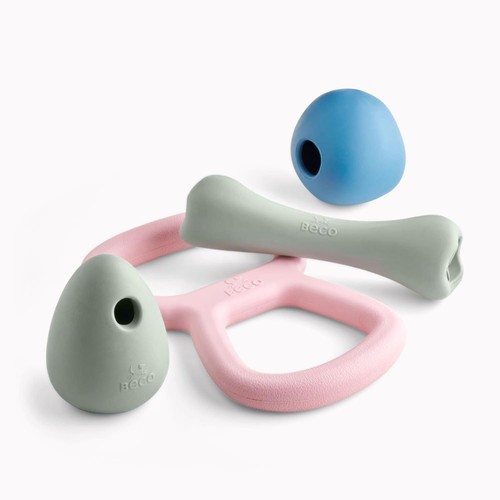 Beco Natural Rubber Wobble Ball - Blue thumbnail 4