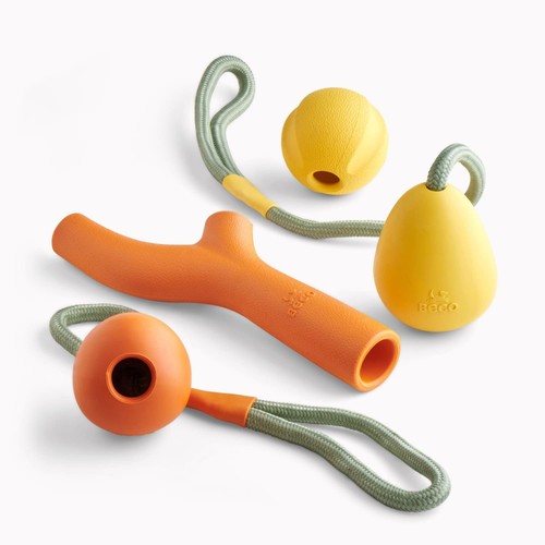Beco Natural Rubber Slinger Ball - Yellow thumbnail 4