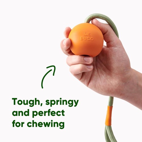Beco Natural Rubber Slinger Ball - Orange thumbnail 2