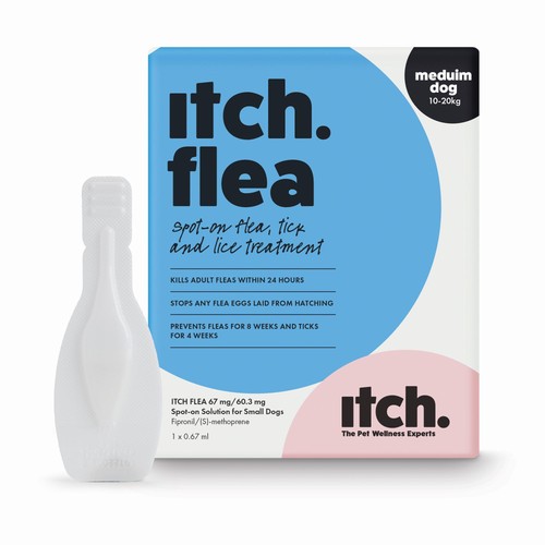 Itch Flea Medium Dog Spot-On Flea & Tick treatment (10-20kg) thumbnail 2