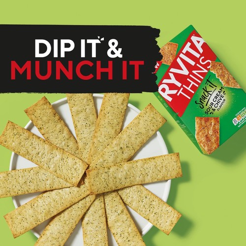 Ryvita Snack It Thins Sour Cream & Chive Flatbread Snacks thumbnail 6