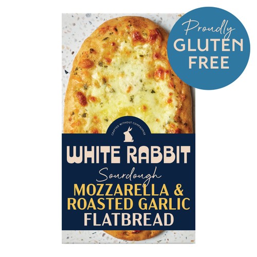 White Rabbit Sourdough Mozzarella & Garlic Flatbread