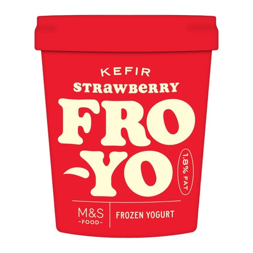 M&S Strawberry Kefir Frozen Yogurt