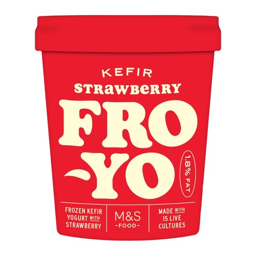 M&S Strawberry Kefir Frozen Yogurt thumbnail 2