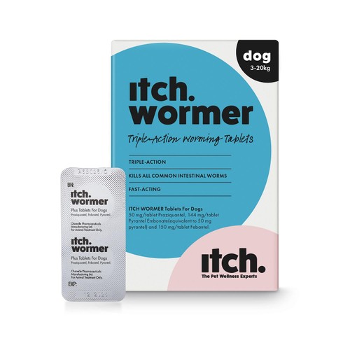 Itch Wormer Tablet Treatment For Dogs (3-20kg) thumbnail 2