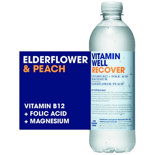 Vitamin Well Water Recover Elderflower & Peach thumbnail 2