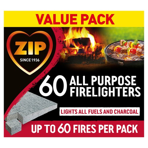 Zip All Purpose Firelighters Block 60 thumbnail 3