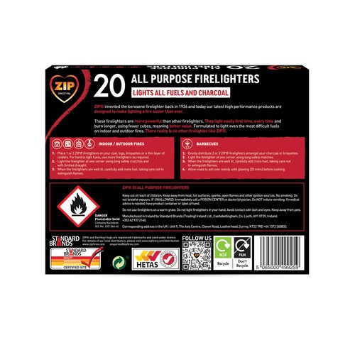Zip All Purpose Firelighters Block 20 thumbnail 2