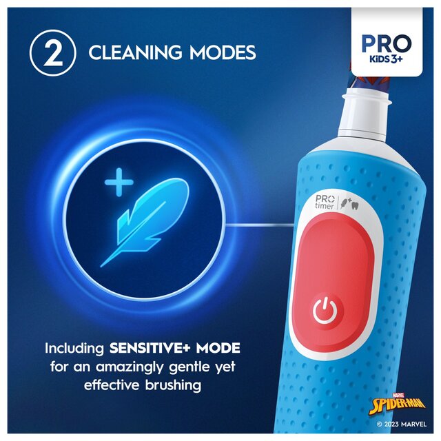 Oral-B Vitality Pro Kids 3+ Marvel Spiderman Electric Toothbrush Giftset thumbnail 9