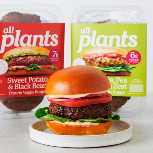 all plants Chickpea, Pea & Lemon Zest Protein Veggie Burger thumbnail 4