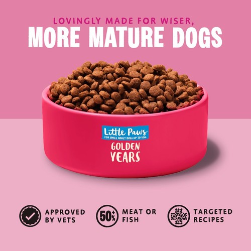 Barking Heads Little Paws Golden Years Dry Dog Food thumbnail 3