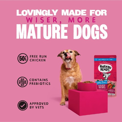 Barking Heads Little Paws Golden Years Dry Dog Food thumbnail 4