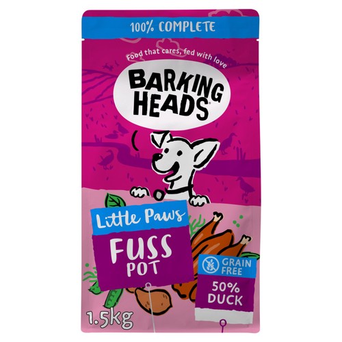 Barking Heads Little Paws Fuss Pot Duck Dry Dog Food
