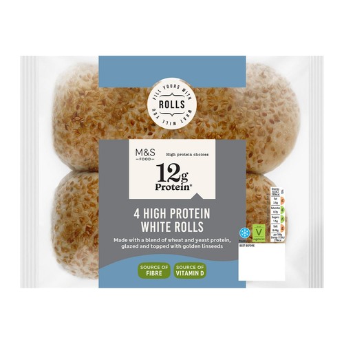 M&S High Protein White Rolls thumbnail 2