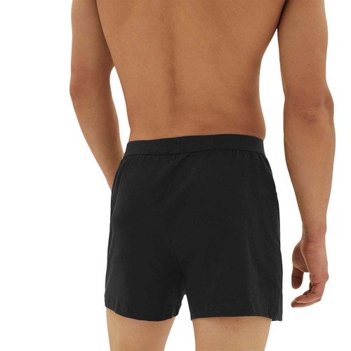 M&S Mens Pure Cotton Jersey Boxers, Large, Black thumbnail 3