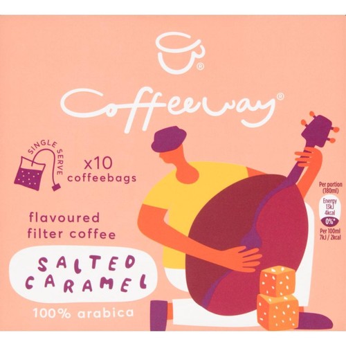 Coffeeway Salted Caramel Single Serve Flavoured Coffee Bags