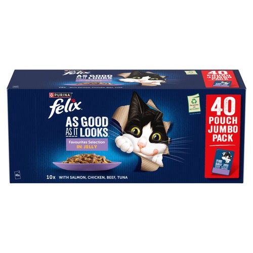 Felix As Good As it Looks Mixed Selection in Jelly Wet Cat Food