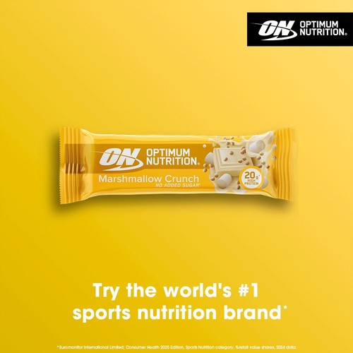 Optimum Nutrition Marshmallow Crunch Protein Bar thumbnail 2