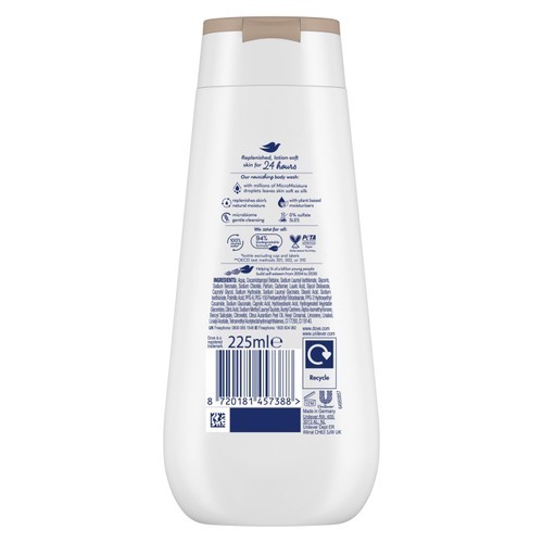 Dove Nourishing Silk Advanced Care Body Wash Shower Gel thumbnail 2