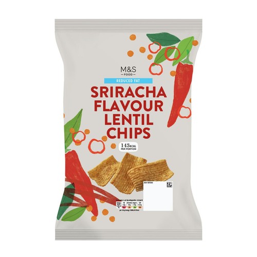 M&S Sriracha Flavour Lentil Chips thumbnail 2