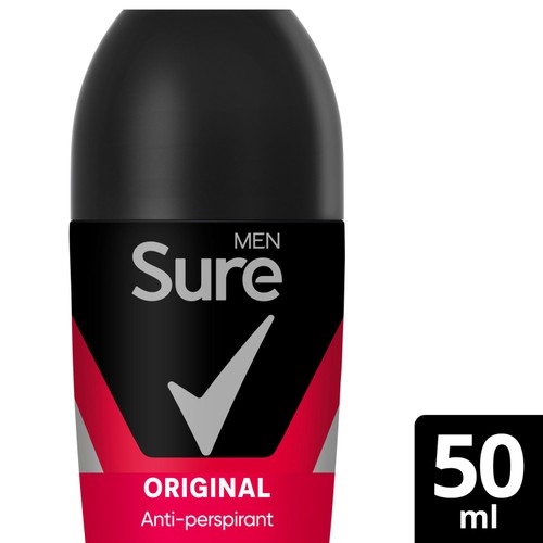 Sure Men Antiperspirant Deodorant Roll On Base Original
