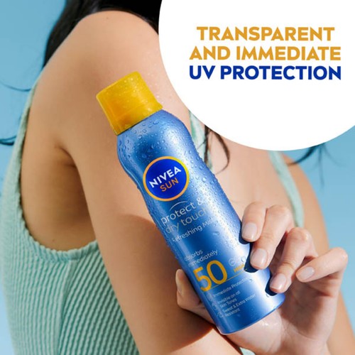NIVEA SUN Protect & Dry Touch SPF 50 Mist Sunscreen Spray thumbnail 3