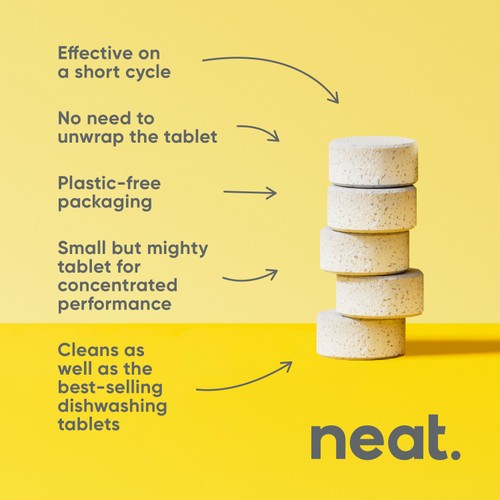 Neat All in One Dishwasher Tablets Lemon thumbnail 2