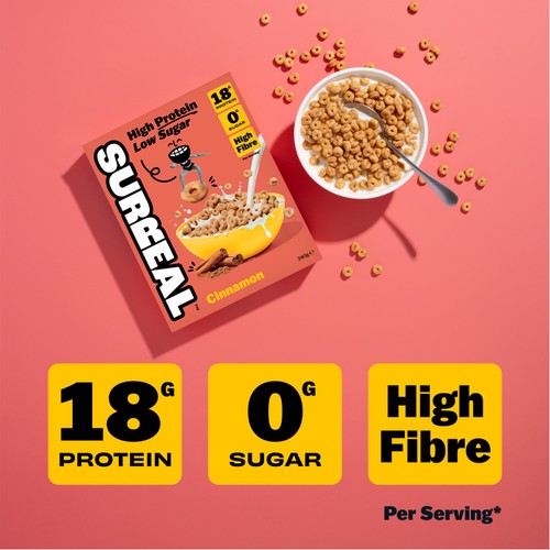 Surreal High Protein Low Sugar Cinnamon Cereal thumbnail 6
