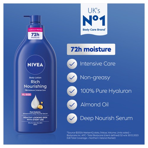NIVEA Rich Nourishing Body Lotion thumbnail 2
