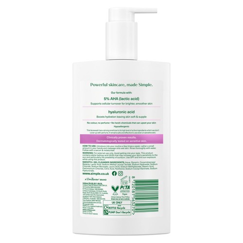 Simple Healthy Skin Barrier Smoothing Gel Cleanser  thumbnail 4
