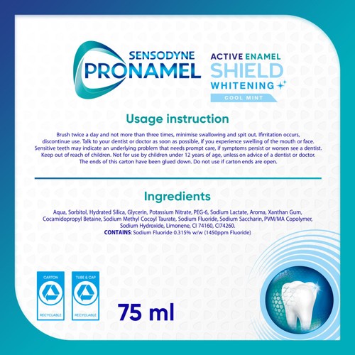 Sensodyne Pronamel Active Enamel Shield Toothpaste Whitening thumbnail 7