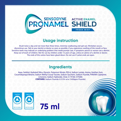 Sensodyne Pronamel Active Enamel Shield Toothpaste Fresh Mint thumbnail 7