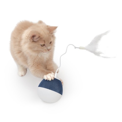Catit Pixi Spinner Electronic Cat Toy White & Blue thumbnail 6