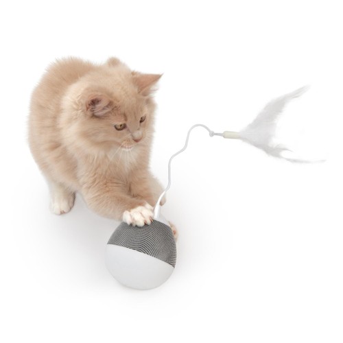 Catit Pixi Spinner Electronic Cat Toy White & Grey thumbnail 6