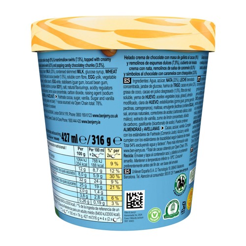 Ben & Jerry's Sundae Marshmallow & S'more Ice Cream Tub Dessert thumbnail 3