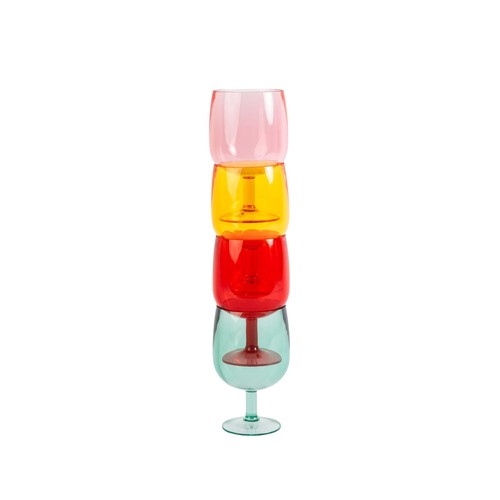 Summerhouse Strawberries & Cream Stacking Wine Glass Picnic Set thumbnail 2